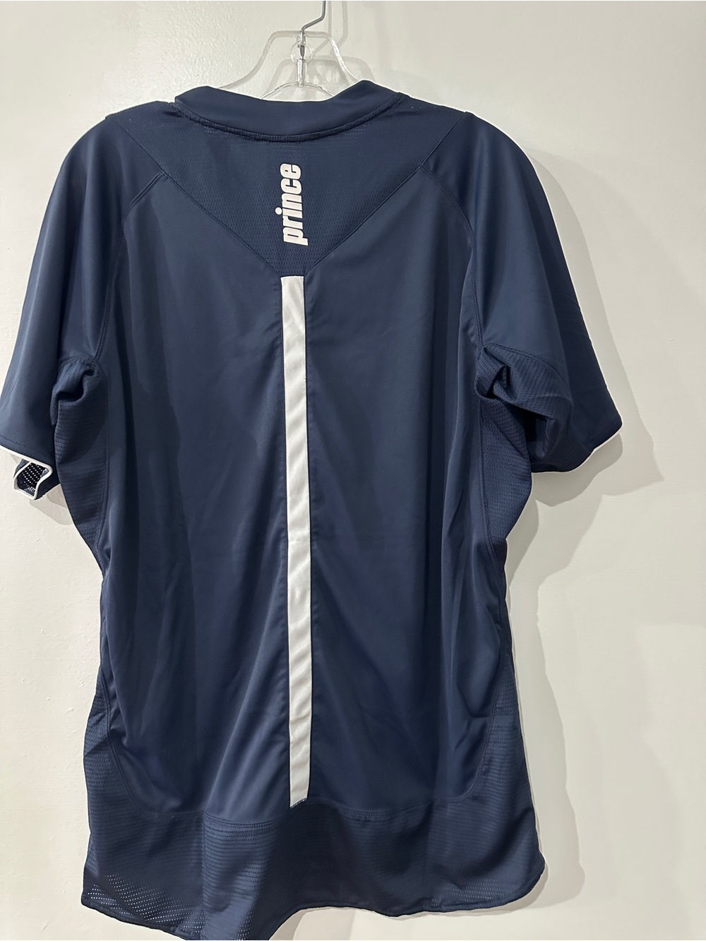 Prince Men’s Navy Short-Sleeve Performance Shirt medium M